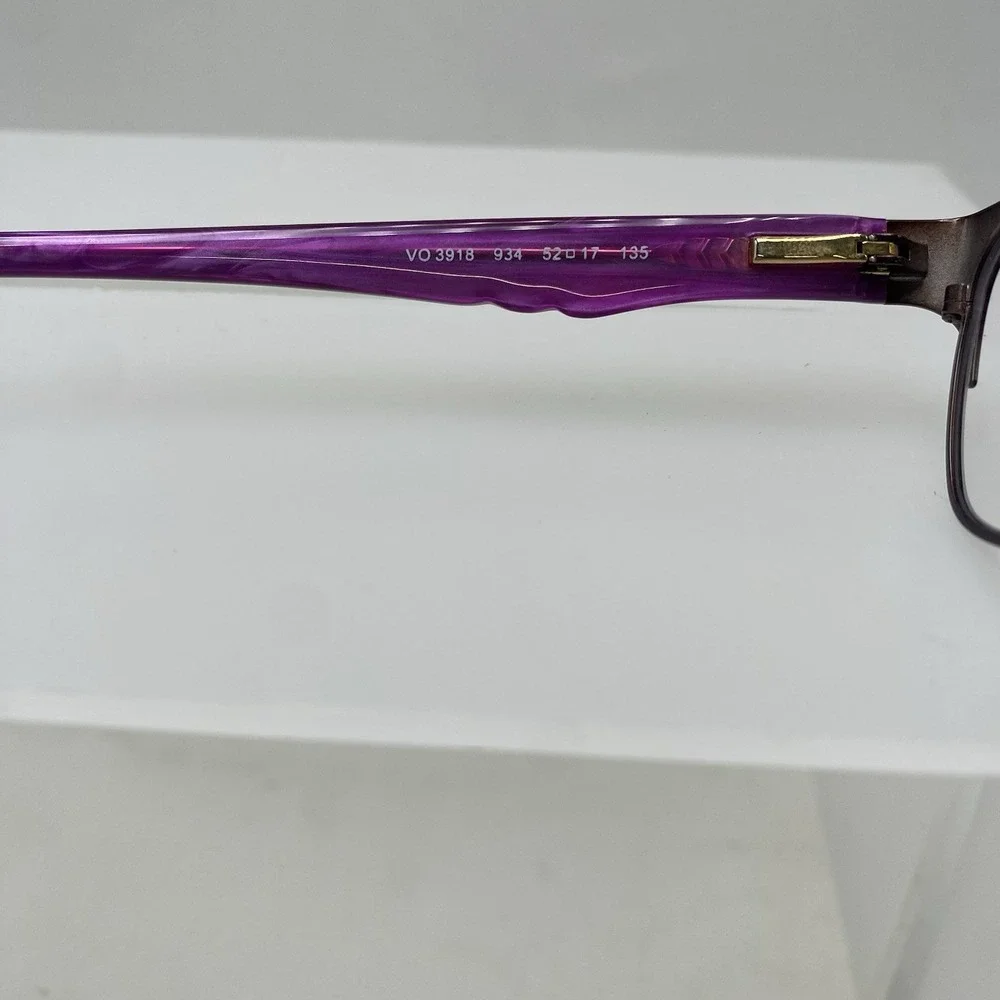 Vogue Eyeglasses FRAMES ONLY VO3918 Cat Eye 52-17-135 Black Purple 246